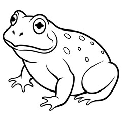 solid-black-outline-common-toad-animal-vector 