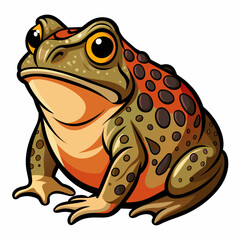 solid-black-outline-common-toad-animal-vector 