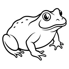 solid-black-outline-common-toad-animal-vector 