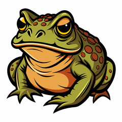 solid-black-outline-common-toad-animal-vector 