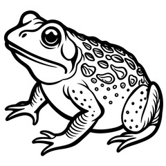 solid-black-outline-common-toad-animal-vector 