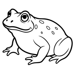 solid-black-outline-common-toad-animal-vector 