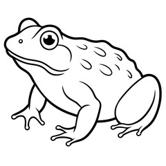 solid-black-outline-common-toad-animal-vector 