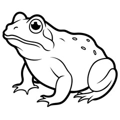 solid-black-outline-common-toad-animal-vector 
