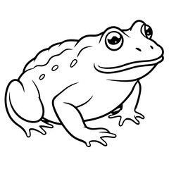solid-black-outline-common-toad-animal-vector 