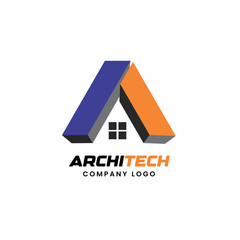 home illustration for real estate logo concept