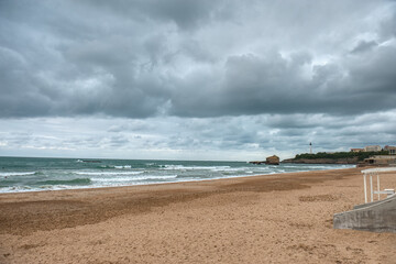 Biarritz, an elegant seaside town on the Basque coast of southwestern France,