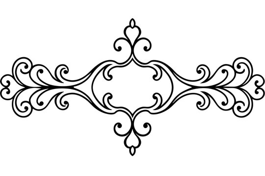 Decorative Designs, Decorative Borders, Intricate Border Designs,  , Baroque and Rococo Ornaments  vector silhouette