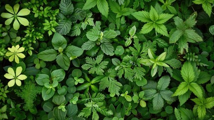 Obraz premium Photograph of green plants in the natural world