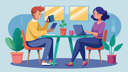 two-people-discussing-by-sitting-on-chairs-around