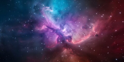 The vibrant colors of nebulas are a result of the diverse elements in their composition. Concept Space photography, Nebula colors, Astronomy facts