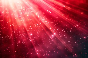 Close up red black background light beam