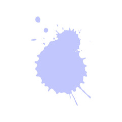 soft purple ink paint brush drop