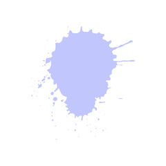 soft purple ink paint brush drop