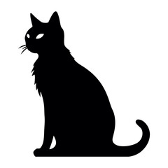 A cat silhouette