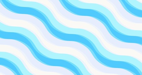 Waves cartoon abstract background