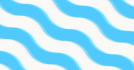 Waves cartoon abstract background