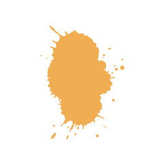brown tea shade ink paint brush drop