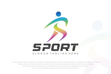 runner logo collection logo design . people Sport logotype template. Vector illustration