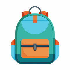 Backpack Vector Illustration Icon