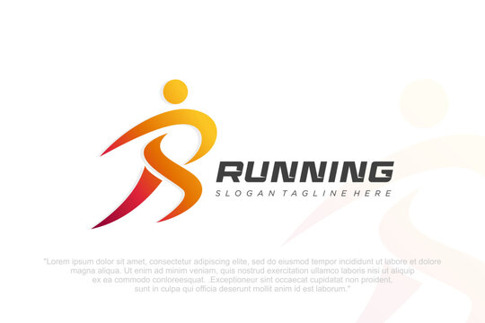 runner logo collection logo design . people Sport logotype template. Vector illustration
