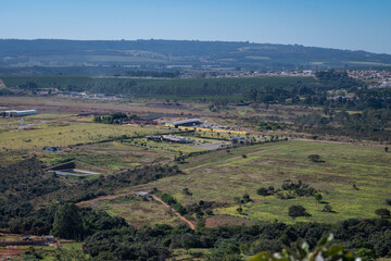 Cidade de Patrocinio, Minas Gerais, vista a distancia a partir do morro das antenas, Miradouro do...
