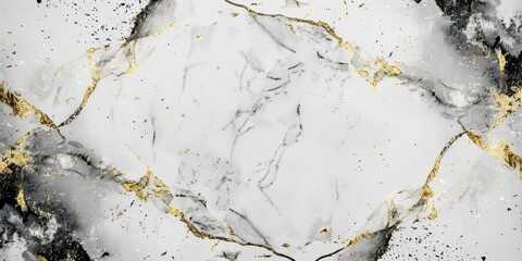 Obraz premium Marble texture white, gray and golden colour pattern