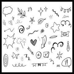 Hand Drawn, Doodle Art, Vector Illustration, Design Elements, Decoration resources, Graphic design resources, line arts, graphic lines, line art illustration,
graphic illustrations, doodles