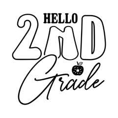 Hello 2nd Grade SVG