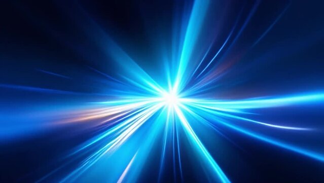 Mesmerizing blue blurred light - 4K H264 30p