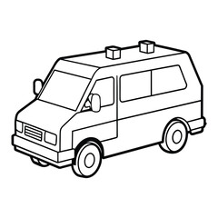 car isolated on white