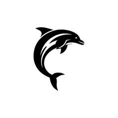 Fototapeta premium dolphin isolated on white background