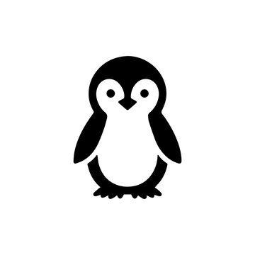 recommend clip art: Illustration silhouette of Penguin icon