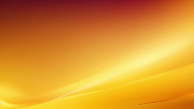 Yellow gradient background. Animation of moving abstract blur background