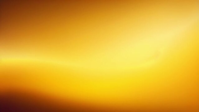 Yellow gradient background. Animation of moving abstract blur background