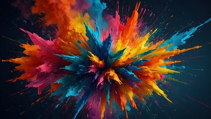 Chromatic Explosion: Vivid Color Art
