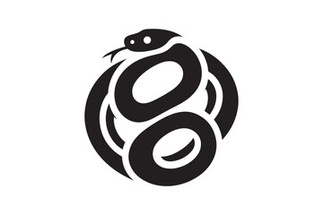 Snake Silhouette Vector Illustration