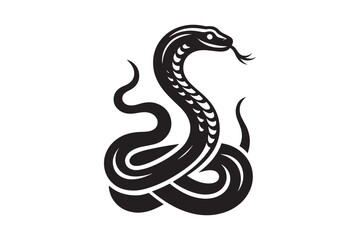 Snake Silhouette Vector Illustration