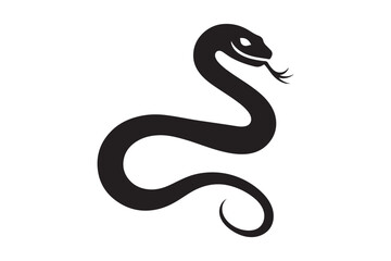 Snake Silhouette Vector Illustration