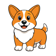 vector dog of peace art cartoon style