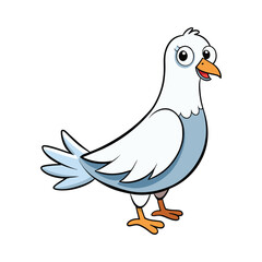 vector dove of peace art cartoon style
