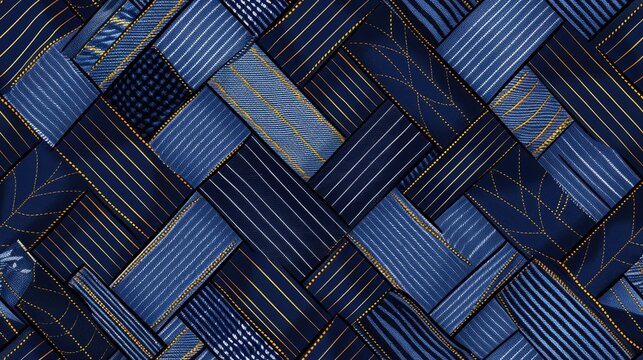 denim fabric texture, capturing the timeless appeal of denim for use in fashion, textiles, and design. SEAMLESS PATTERN