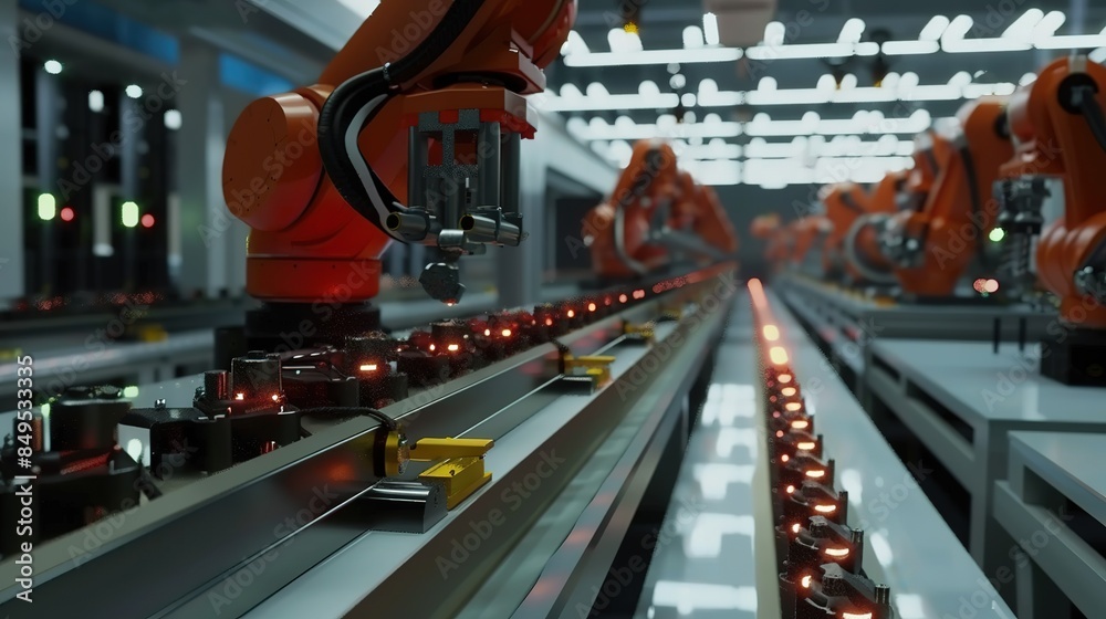 Poster efficiency and precision: robotics in modern industrial automation