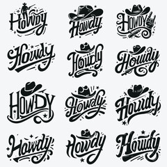 Country Girl Western, Howdy Design, Cowboy And Cowgirl T-shirt Design, Vector illustration