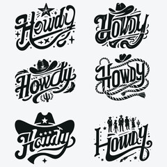 Country Girl Western, Howdy Design, Cowboy And Cowgirl T-shirt Design, Vector illustration