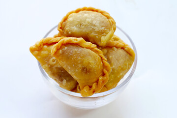 Mini curry puff. Thai dessert