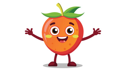 Big Set cute cartoon realistic fruits characters