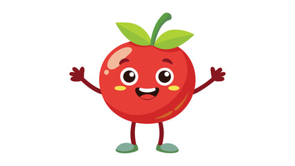 Big Set cute cartoon realistic fruits characters