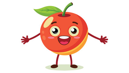 Big Set cute cartoon realistic fruits characters
