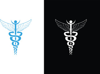 Vector medical logo design icon design 